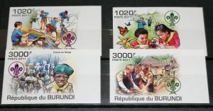 Burundi 2011 scouts set imperforated