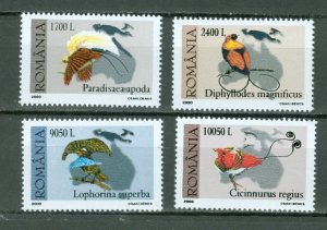 ROMANIA 2000 BIRDS #4350-53 SET MNH...$3.50