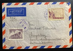 1961 Korea Airmail Cover To Magdeburg Germany