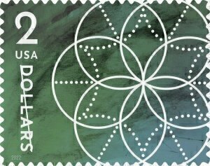 U.S.#5700 Floral Geometry $2.00 Single, MNH.