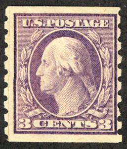 US #394 SCV $135.00 VF mint never hinged, paste up single with plate 5421, VE...