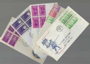21 FDCs FROM 1937-1940 SCARCE CACHETS