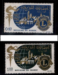 Morocco Scott 157-158 MNH** Lions Intl. stamp set