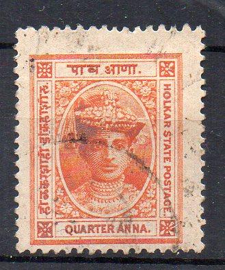 INDIA - HOLKAR - MAHARADJAH TUKOJI RAO - 1/4 A - 1904 - Used