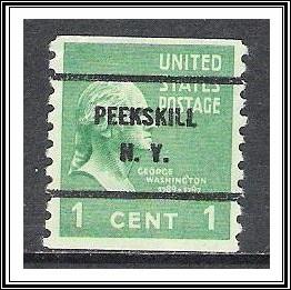 US Precancel #839 Peekskill NY Coil Used