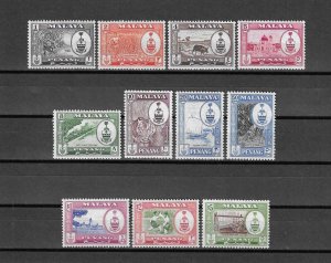 MALAYA/PENANG 1960 SG 55/65 MNH Cat £38