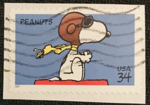 US #3507 Used Single OP Snoopy SCV $.25