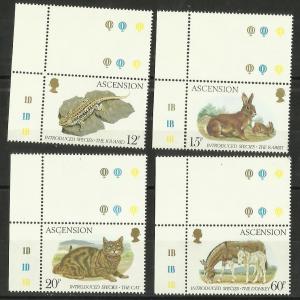  Ascension - 1983 Introduced Species set MNH #336-9