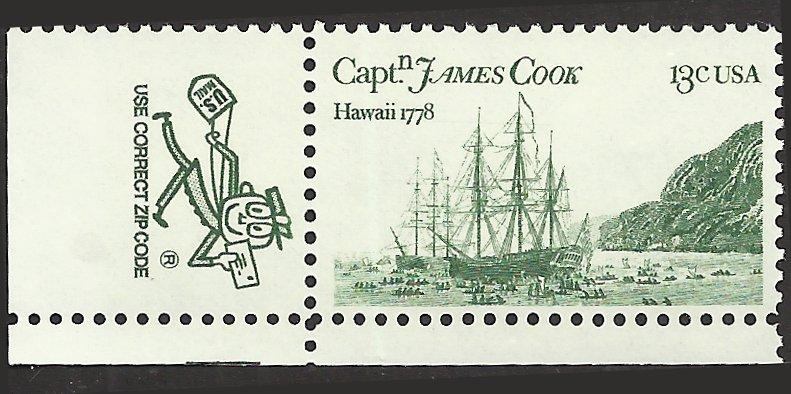 # 1733 MINT NEVER HINGED CAPT.COOK'S SHIP