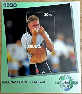 Bhutan 1991 - World Cup Soccer England - Souvenir Stamp Sheet Scott #1048 - MNH