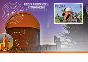 Poland 2024 Postal Stationary Postcard Stamps MNH Space Astronomy Observatory