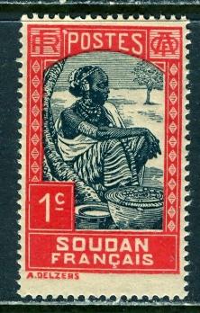 French Sudan 1931: Sc. # 61; */MH Single Stamp