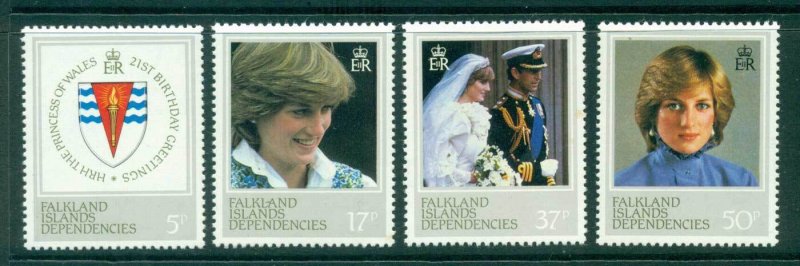 Falkland Is Deps 1982 Diana 21st Birthday MUH Lot30333
