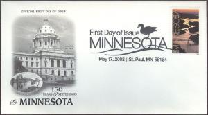 #4266 Minnesota Statehood Artcraft FDC