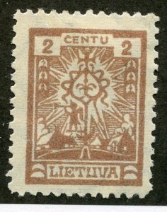 Lithuania, Scott #196, Unused, Hinged