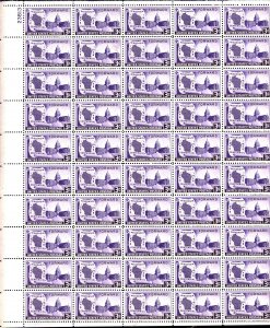 U.S. #957 MINT OG NH FULL SHEET