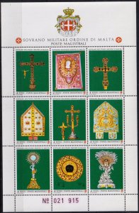 Sovereign Military Order of Malta 1991 Sacred Furnishings Sass.Bl.33 MNH