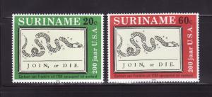 Surinam 458-459 Set MNH American Bicentennial