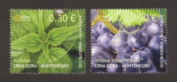 Montenegro Sc# 304-5 MNH Flora 2012