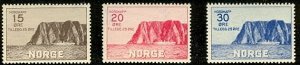 NORWAY #B1-3  Norcap set complete, og, NH Scott $225