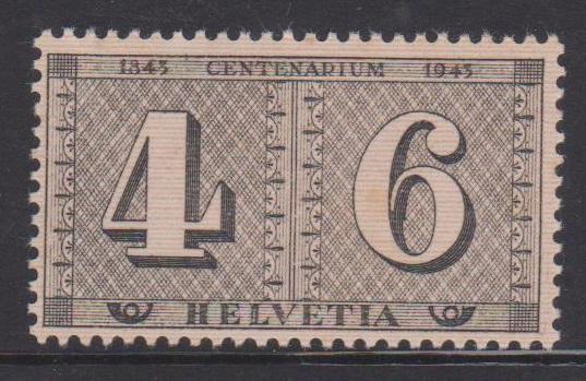 Switzerland Sc#287 MNH Toned Gum