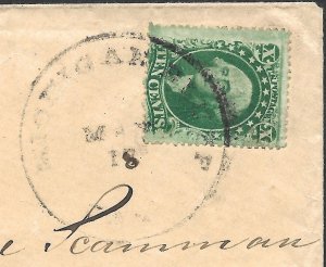 Doyle's_Stamps: Michigan Bluff, CA, to Maine Postal History #35 on Cover