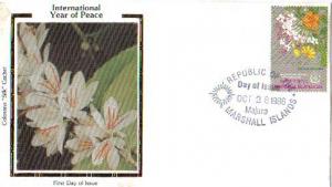 Marshall Islands, First Day Cover, Flowers