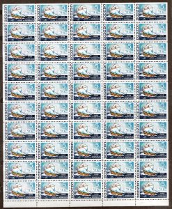 1968 - #482  Sheet of Postage Stamps - Canada Nonsuch Sailing Ship  cv$17.50 