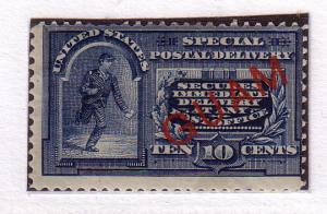 Guam #E1 10c Blue (on US E5) MH (F-VF) Cat. $225.00