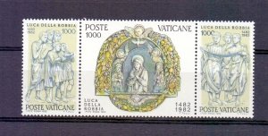 Vatican City  #707-709a  MNH 1982  Luca della Robbia se-tenant