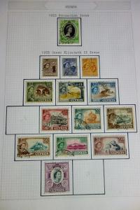 Cyprus Used Stamp Collection on Hand Drawn Pages