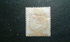 Malta #3 mint hinged part gum perf 14 wmk 1 thin e205 8912