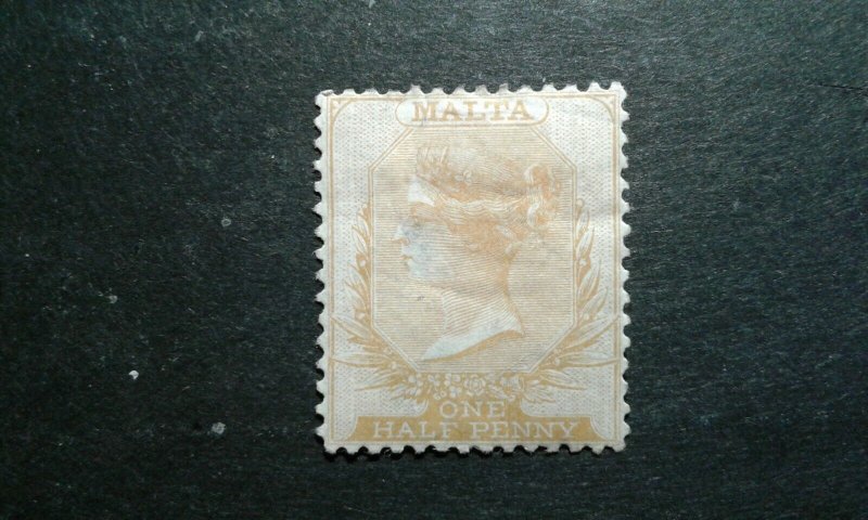 Malta #3 mint hinged part gum perf 14 wmk 1 thin e205 8912