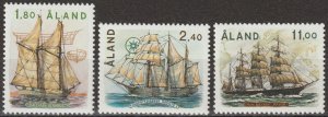 EDSROOM-17220 Finland-Aland Islands 31-33 MNH 1988 Complete Ships CV$16.50