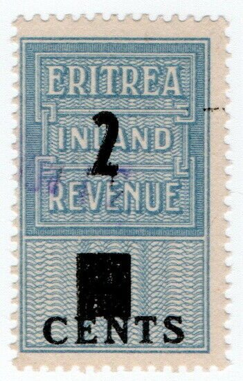 (I.B) BOIC (Eritrea) Revenue : Duty Stamp 2c on 4c OP