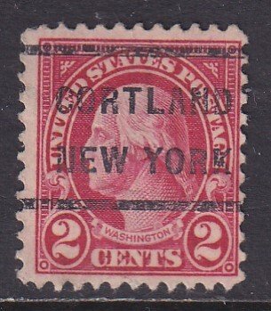 United States (1926) #634 used, precancel Cortland New York