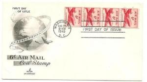 #C41 U/A ARTCRAFT FDC STR4  DC-4 Skymaster