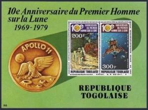 Togo 1040-C401,C401a Feuille,Mnh.michel 1392-1397,Bl.148. Apollo 11