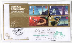 2012 London Olympic Games FDC Signed Liz Nicholl & Jennie Price WS32702