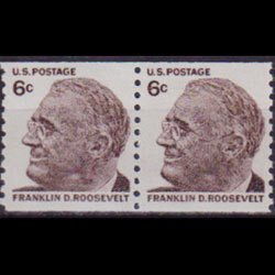 U.S.A. 1968 - Scott# 1305 Roosevel Pair 6c NH