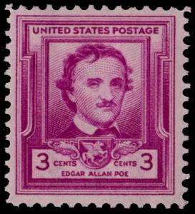 Scott 986   3¢ Edgar Allan Poe MNH single