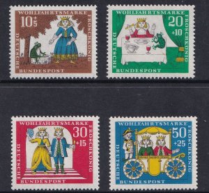 Germany  #B418-B421  MNH  1966  princess and the frog fairy tale