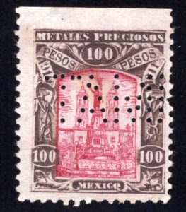 MP 64, Mexico, 100P, 1910-1911, Precious Metals / Metales Preciosos