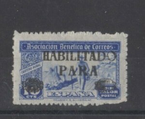 Spain - Postal Charity Association, Overprinted Charity Stamp - MNH