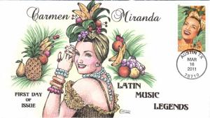 #4498 Carmen Miranda Collins FDC