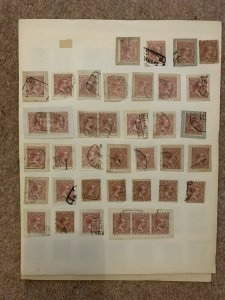 Spain 1890s Baby King Issue Postmarks on Piece Small Lot NW-165890