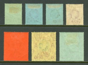 NATAL EDWARD VII COMPLETE SET  MINT  HINGED SG#165/71