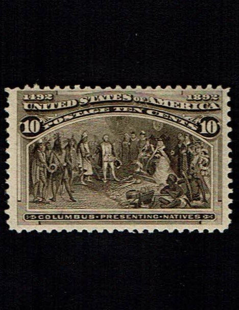 Scott #237 F/VF-OG-NH. Deep dark shade. Immaculate example. SCV $265.00