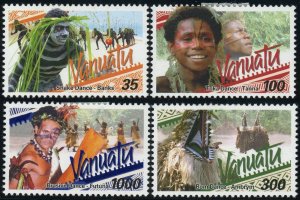 Vanuatu #768-791 Ceremonial Dancers Postage Stamps Topical 2001 Mint LH