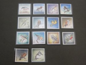 Gambia 1996 Sc 1826-39 Bird set MNH